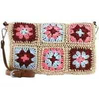 s.Oliver Schoudertas beige / lichtblauw / chocoladebruin / rosa