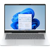 HP D9DF6EA#ABH laptop Intel Core Ultra 5 225U 35,6 cm (14") 2K 16 GB LPDDR5-SDRAM 512 GB SSD Wi-Fi 6E (802.11ax) Windows 11 Home AI PC Zilver QWERTY