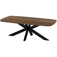 Giga Meubel Salontafel Jaimy Donkerbruin Deens Ovaal 100cm