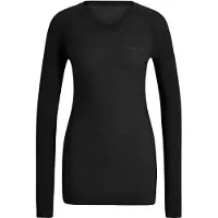 Falke - Light Longsleeve Shirt Regular W Black voor Dames van Wol - Maat M - Zwart