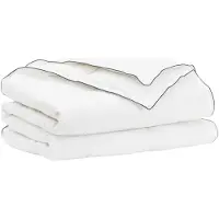 vidaXL Beddengoedset, wit, 155 x 200 cm, katoen, bamboe, polyester