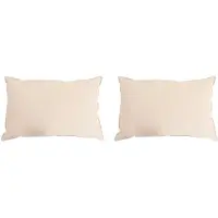 vidaXL Hoofdkussen 2 st 70 x 90 cm Alle seizoenen Kapokvezel Beige