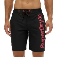 Superdry Boardshorts rood / zwart