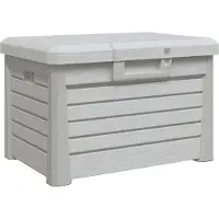 vidaXL Kussenbox 73x50,5x46,5 cm polypropeen grijs