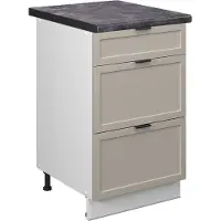 Vicco Fame-Line Keukenonderkast – 50 cm, WB Antraciet GrijsBeige