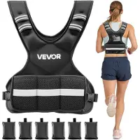 Vevor Verstelbaar Gewichtvest met 6 x 1 lb Gewichtzakken voor Individuele Training