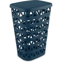 Curver oceana wasbox met deksel 55 liter nachtblauw |