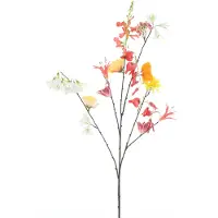 Erutan avon Mixed flower spray mixed red 119 cm kunstbloem
