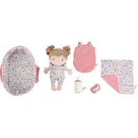 Little Dutch Babypop In Mandje Rosa
