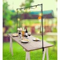 Sans marque Table Clamp - Stevige Tafelklem van Metaal voor Diverse Toepassingen - Inclusief Bevestigingsmateriaal - Kleur: Zwart - Afmetingen: 250x1,6x95,3 cm - Gewicht: 1,3 kg - Met 2 Jaar Garantie