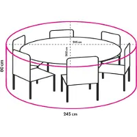 Coppens Winza Beschermhoes tuinset ovale tafel 240 -
