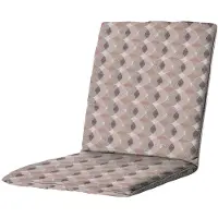 Madison stapelstoel tuinkussen Rae mocca - 50% Katoen / 45% Polyester / 5% Diverse - Tuinkussens lage rug dun -