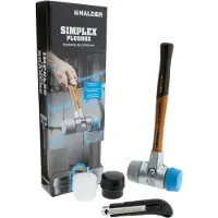 HALDER SIMPLEX-Plusbox Starterkit Alu 3113s004 Kunststof hamer Zacht, Middelhard 1430 g 155 mm 1 stuk(s)
