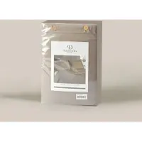 Primaviera Deluxe Hotelstripe dekbedovertrek - katoensatijn - taupe - 240x200