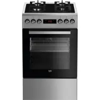 Beko Fsmt55330dxds Butaangasfornuis Met Oven 4 Branders