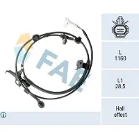 FAE 78572 Wielsnelheidssensor (ABS)