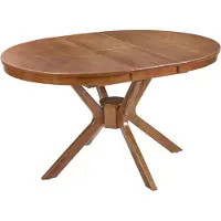 Beliani TYMIS - Eettafel - Donkere houtkleur - 110-140x110 cm - MDF