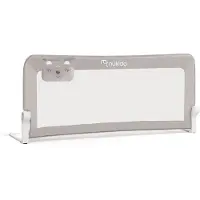 Nukido 722300 Beschermingshek voor bed, 150 x 66 x 35 cm - grijs