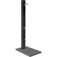 ML-Design Zonnedouche 40L met voetdouche en regendouchekop 217 cm Zwart