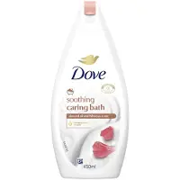 Dove Caring Bath Almond Cream With Hibiscus Body Wash 450 ml