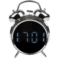 Izoxis digitale retro wekker – luid alarm en stil uurwerk – spraakgestuurd display, datum en temperatuur