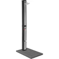 ML-Design Zonnedouche 40L met voetdouche en regendouchekop 217 cm Zilver/Zwart