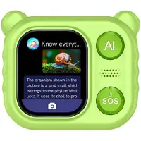 Zimilo kinder-smartwatch met 2,0 inch IPS-display, videobellen, GPS-tracking, camera en leerfuncties, multifunctionele horloge met SOS-functie, voor kinderen, groen