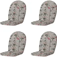 Madison kuipstoelkussen hoge rug julliete - 105x55x5cm set van