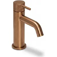 Ivy Aia Nexus Wastafelkraan - S Model - Geborsteld Mat Koper PVD - Zonder Waste - Messing - Kranen, Wastafelkranen, Opbouw Wastafelkranen - 8718835402310