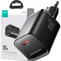 JOYROOM Netadapter 30W USB-C met PD/QC/AFC/FCP, compact, zwart