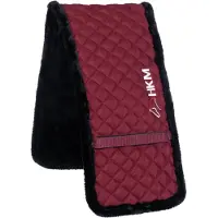 HKM longeerpad Gymnastic - wijnrood/ zwart - 110x26cm