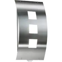 CMD Buitenwandlamp Toma van roestvrij staal met sensor TOMA, alu / grijs / zink, Roestvrij staal, Modern