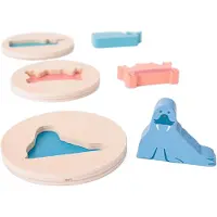BS Toys Houten Vormenpuzzel - houten puzzel - houten speelgoed - educatief- peuter - toddler - FSC hout - geschikt vanaf 18 maanden