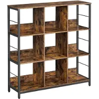 Vasagle Plank met 3 niveaus voor woonkamer, Vintage bruin + Zwart
