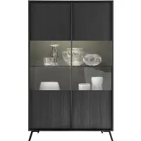 CALICOSY Vitrine 2 deuren h174 cm city