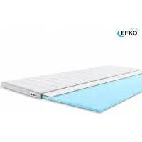 Efko - Koudschuim Topper – 120x200cm – HR45 – 7 cm dik – Topdekmatras – Anti-Allergisch – Afritsbare Wasbare Hoes – OEKO-TEX