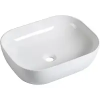 Guido Gusto Wastafel Julia 50x40x14cm glans wit