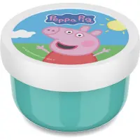Mepal Fruitbox Campus - 300 ml - Inclusief fruitvorkje - Sluit goed af - Snackdoosje - Peppa Pig