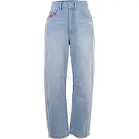 Adidas Originals Jeans 'ADIDAS COCA-COLA GFX BANANA' lichtblauw / rood / wit