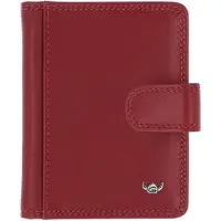 Golden Head Leren kaarthoes Polo RFID Protect Kartenetui mit Riegel 4516 Rot donkerrood