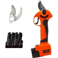 Kibani Accu Takkenschaar 16.8V - Met Extra 1500mAh Accu en Set Messen - Elektrische Snoeischaar - Bloemenschaar - Electrisch - Klein - Op Accu - 25 mm