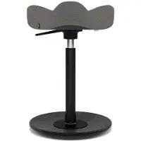 Varier Stokke Move Compact zadelkruk, Donkergrijs/Zwart Revive - ergonomisch
