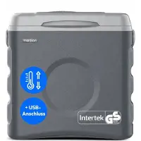 Medion Thermo Elektrische Draagbare Koelbox 35 L Bruto Inhoud Koel en Warmhoudfunctie 12V Autoaansluiting 230V Netstroom USB 5V Voeding voor Auto Boot en Camping, MD370030 Grijs Energieklasse E