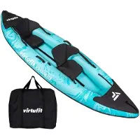 VirtuFit Kayak 335 - Turquoise - Met Kajak zitjes en draagtas