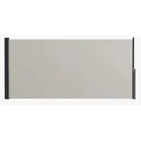 STILVORA Zijmarkies – Uittrekbare Privacybescherming – 300 x 140 cm – Polyester En Metaal – Lichtgrijs – Voor Tuin, Balkon En Terras