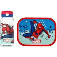 Mepal Lunchset (drinkfles met flipdop & lunchbox) Campus - 600 + 750 ml - Broodtrommel en Drinkbeker voor kinderen - Bento box - Drinkfles met flipdop - Spiderman