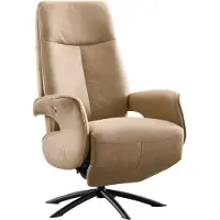 Profijt Meubel Relaxfauteuil Balfour large microleder lichtbruin