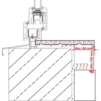 vidaXL Raamdorpel Wit 140 x 45 x 4,5 cm PVC