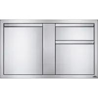 Napoleon Grills Inbouwdeur en dubbele laden combinatie groot (115x71 cm) Napoleon Grill
