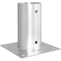 vidaXL Ronde Grondanker 12 st zilver 15 x 15 x 15 cm Metaal